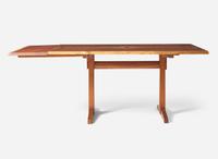 George Nakashima, Trestle Dining Table with Extension