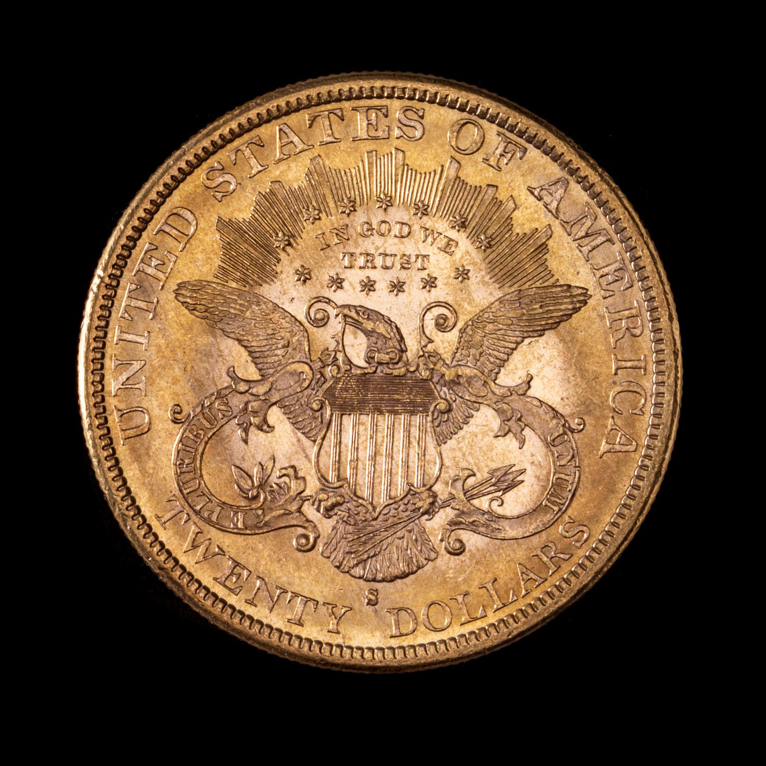 A United States 1884-S Liberty Head $20 Gold Coin