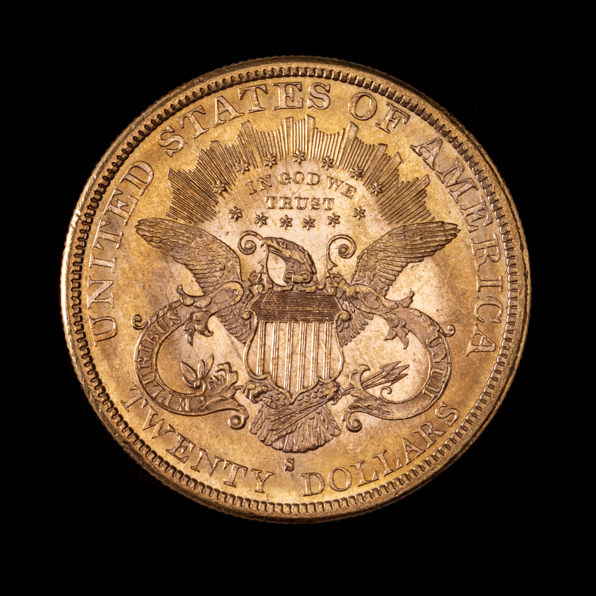 A United States 1884-S Liberty Head $20 Gold Coin