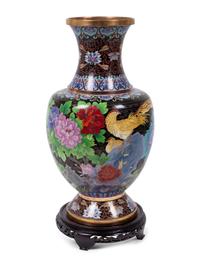 A Cloisonné Vase with Stand