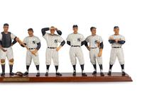 A 1961 New York Yankees Danbury Mint Figure Display
