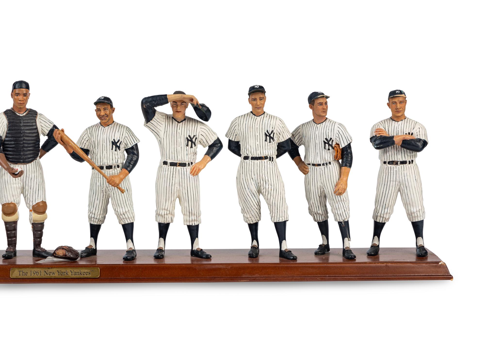 A 1961 New York Yankees Danbury Mint Figure Display