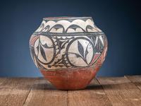 Zia Polychrome Trios Pottery Jar