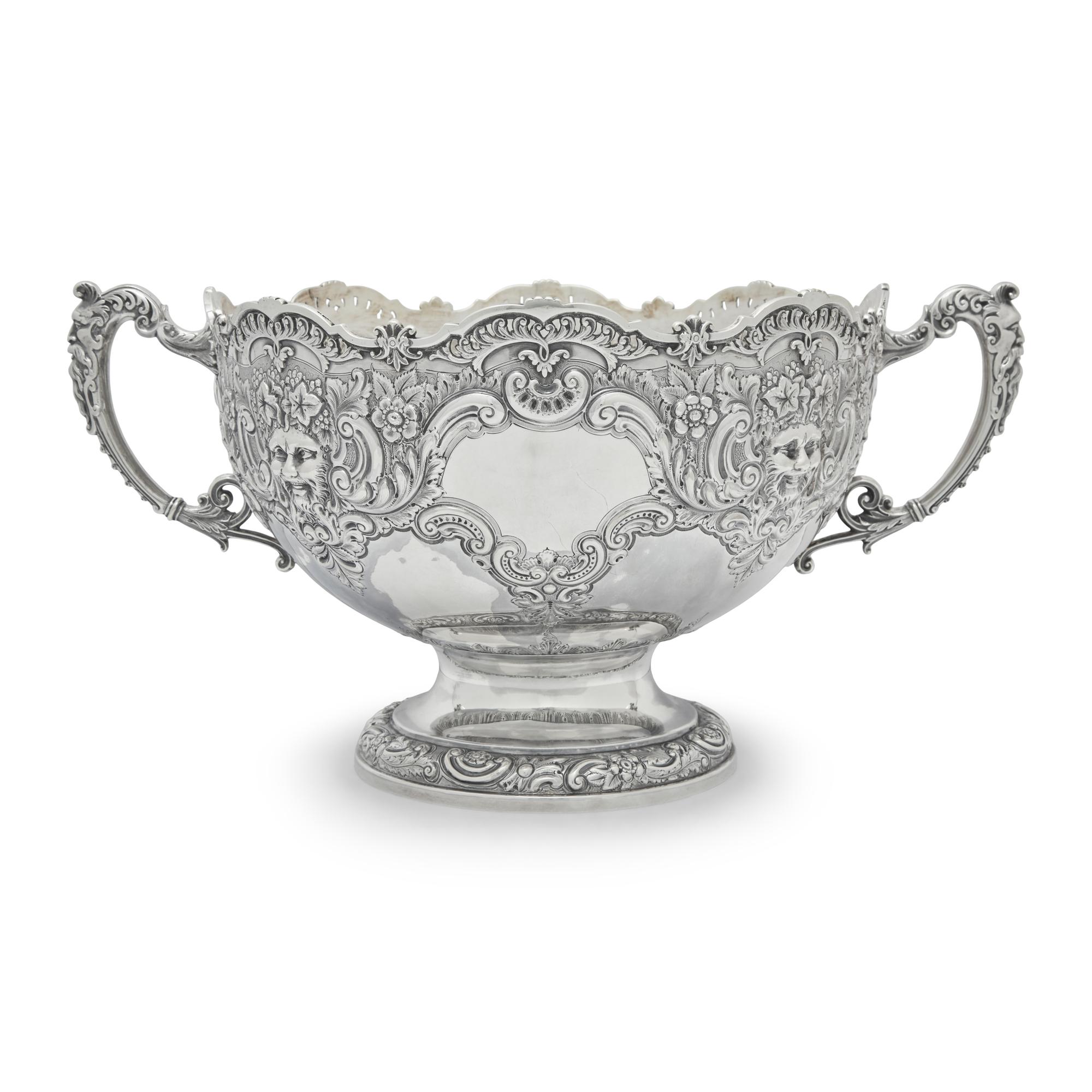 A Victorian Silver Rose Bowl