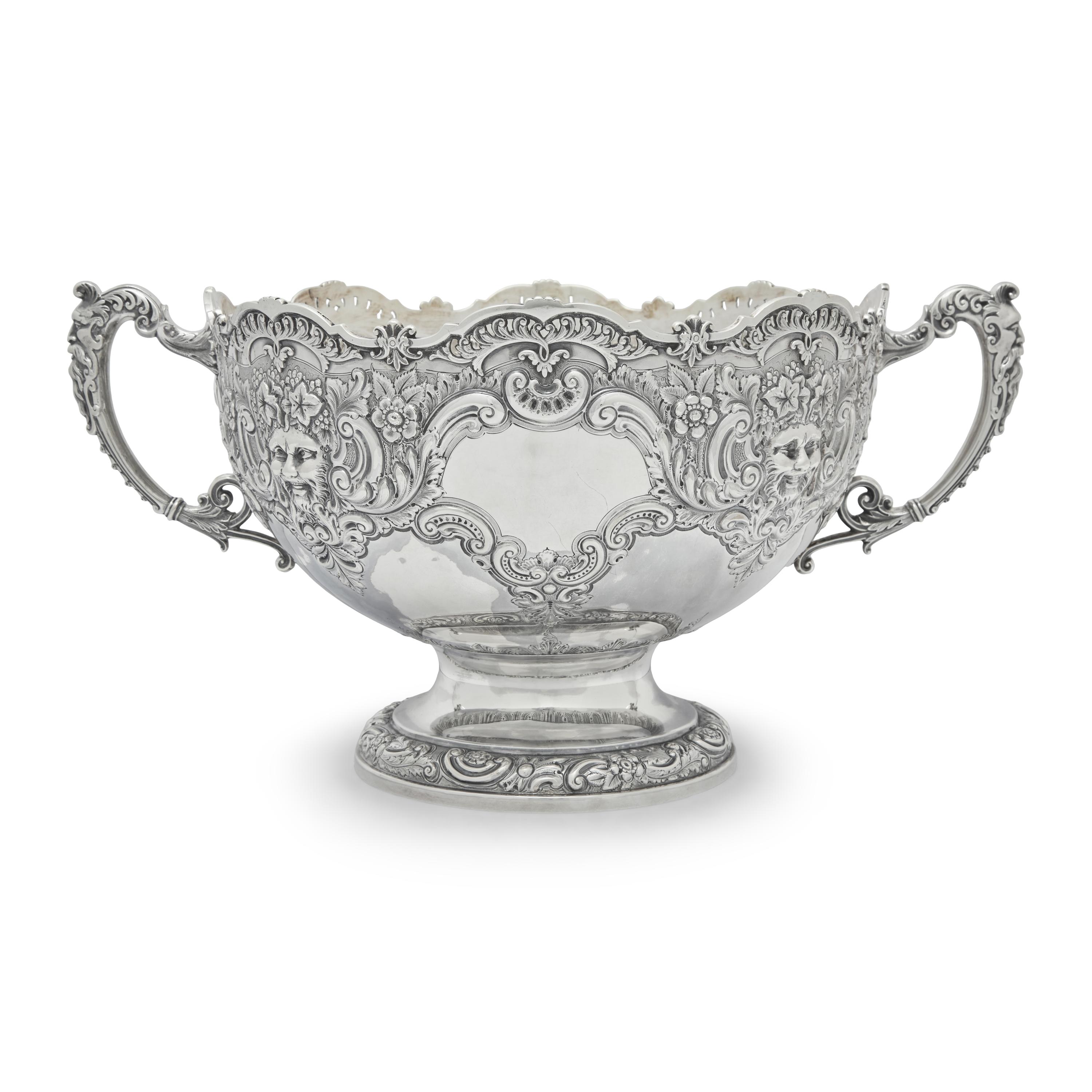 A Victorian Silver Rose Bowl