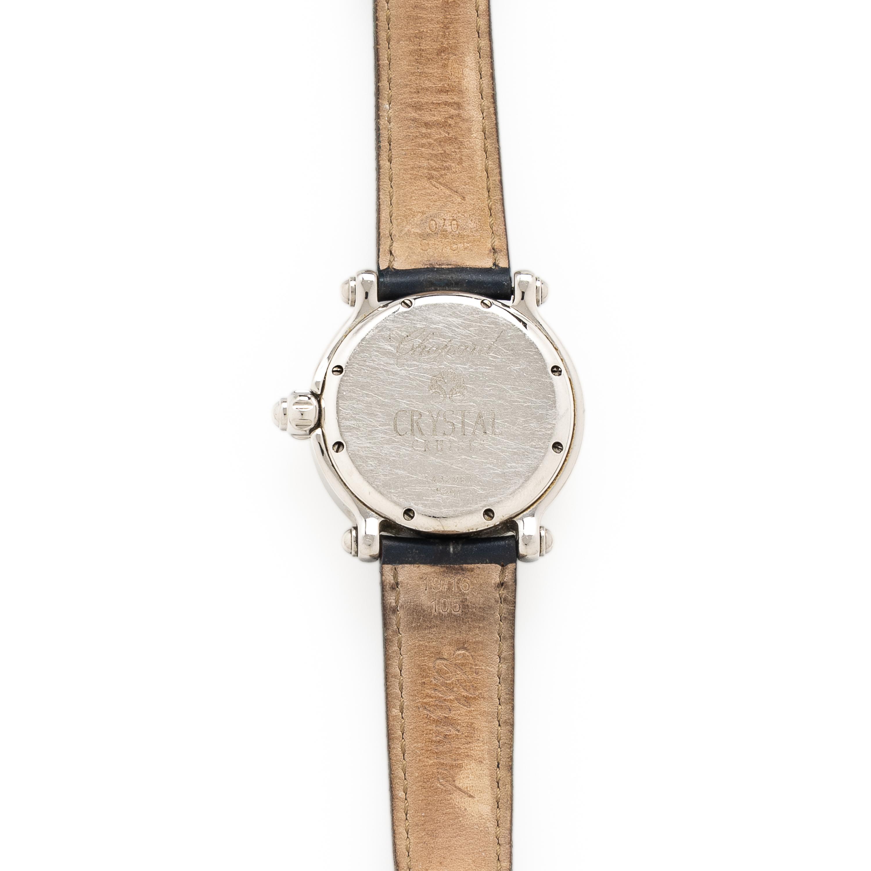 Chopard, Steel 'Happy Sport' 'Crystal Cruises' Watch