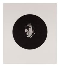 MOSER, Barry. Portrait of Chopin. [ca 1984]. 344 x 305mm. Wood engraving. Signed and captioned by Moser.