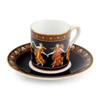 A Set Wedgwood Etruscan Dance Porcelain Tea and Coffee Cups
