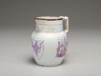 An 1804 Masonic Creamware Pitcher