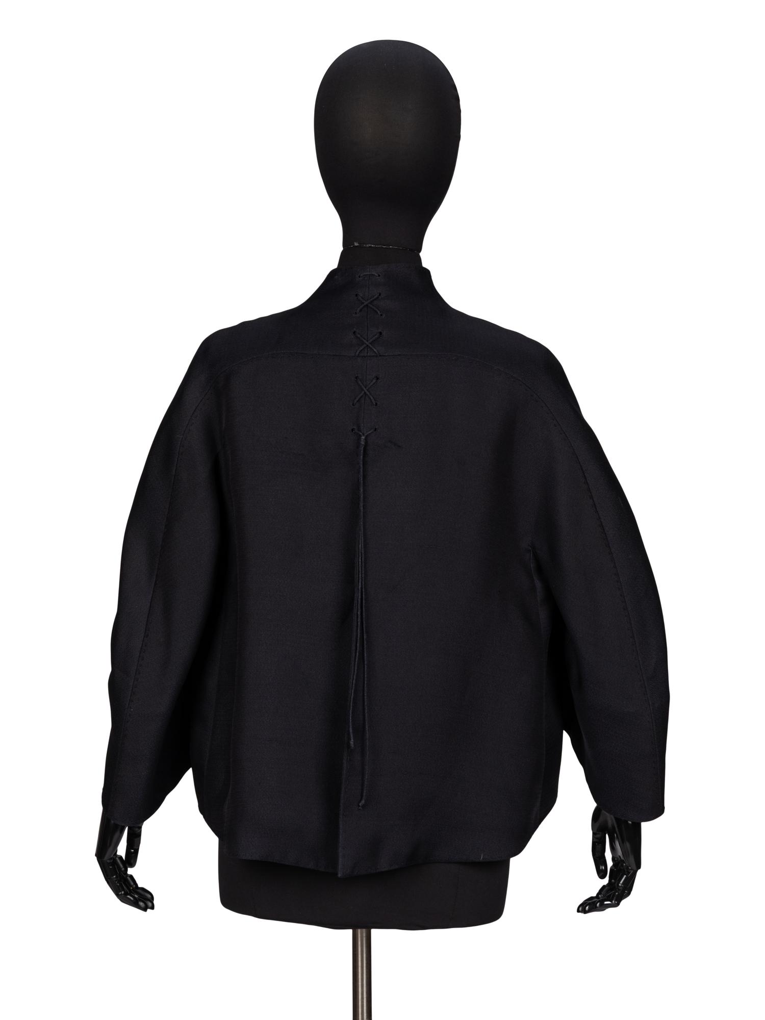 Ralph Rucci, Black Silk Swing Jacket
