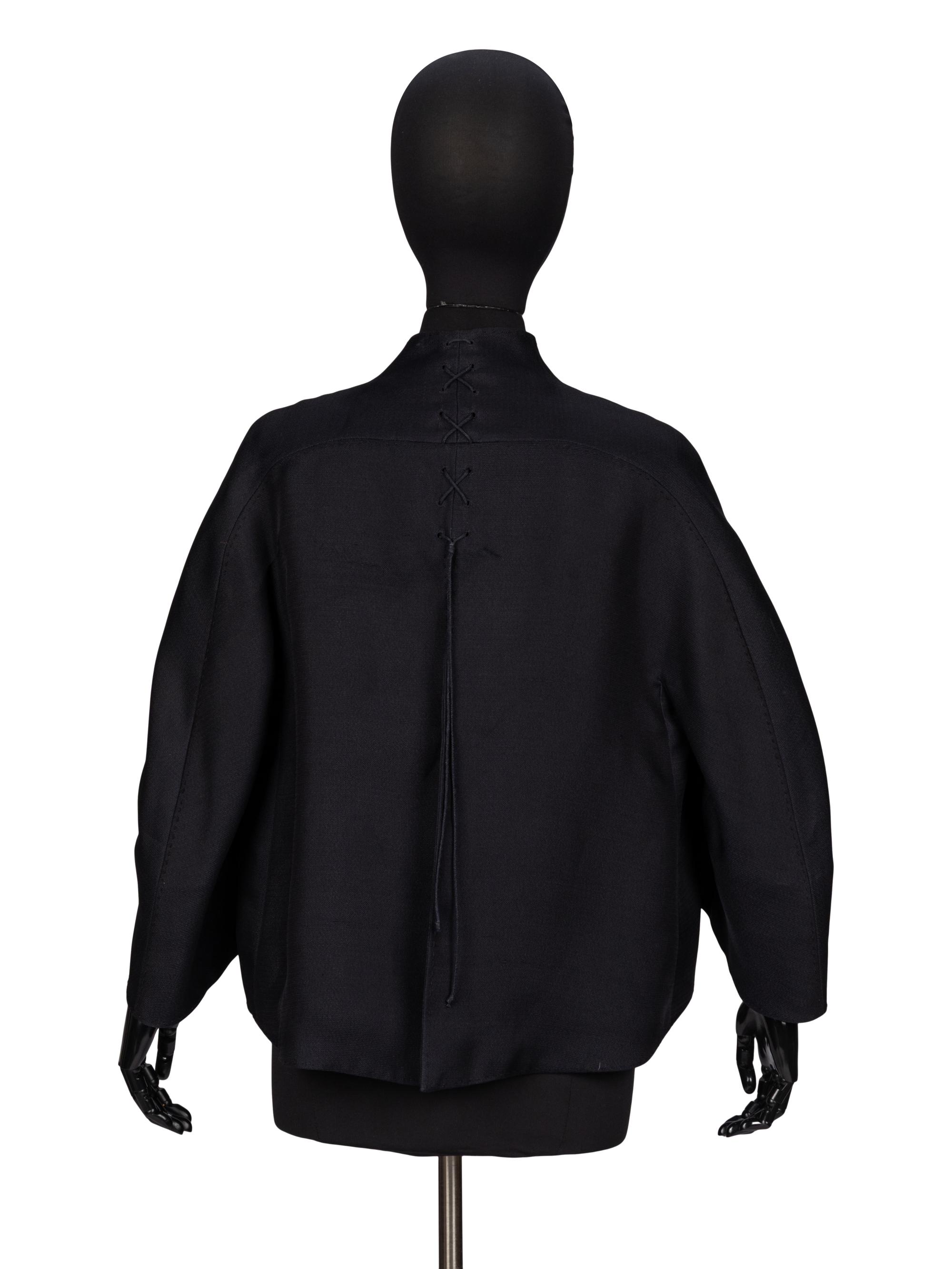 Ralph Rucci, Black Silk Swing Jacket