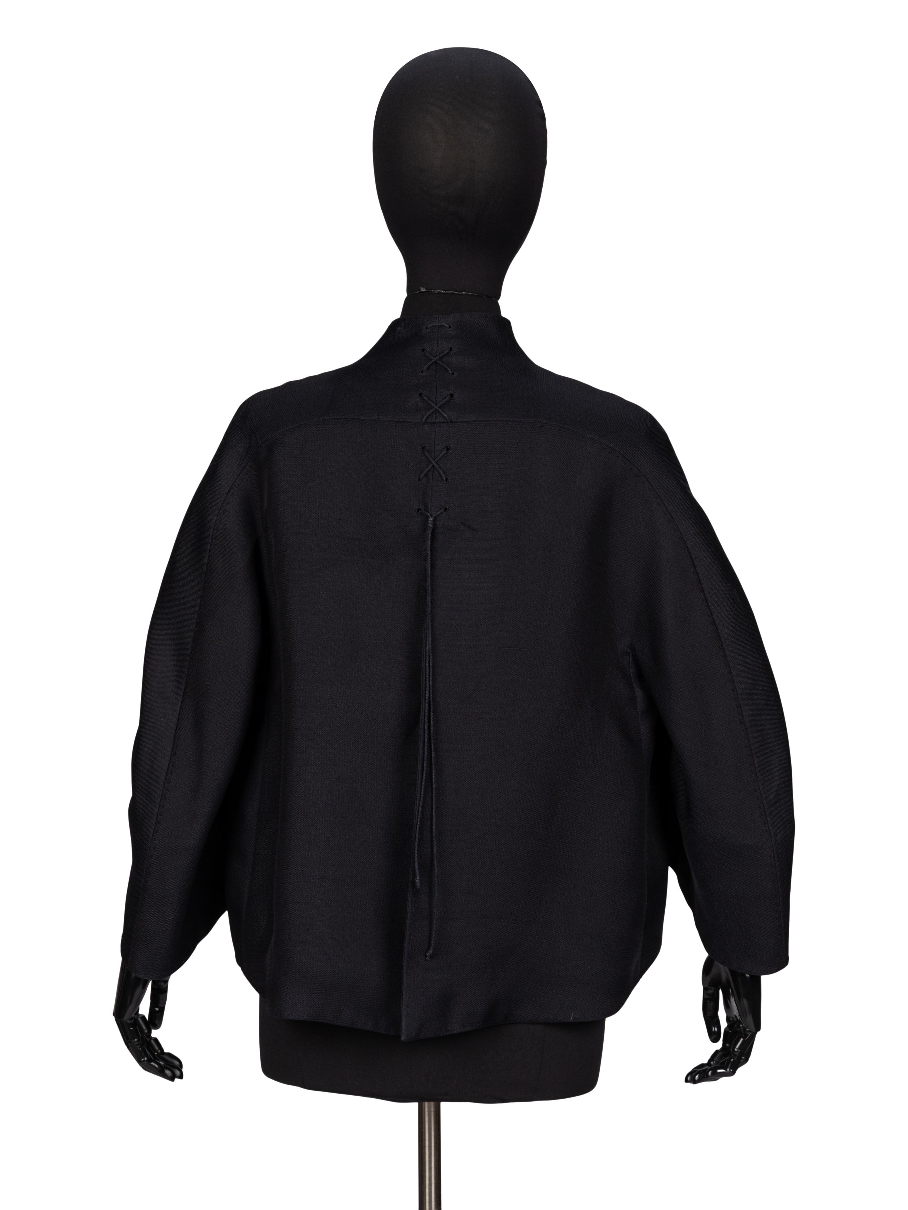 Ralph Rucci, Black Silk Swing Jacket