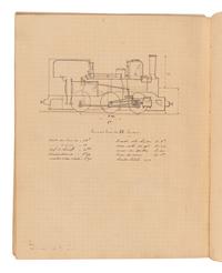 [MANUSCRIPT – ENGINEERING]. “Mines de Commentry.” France, ca 1900.