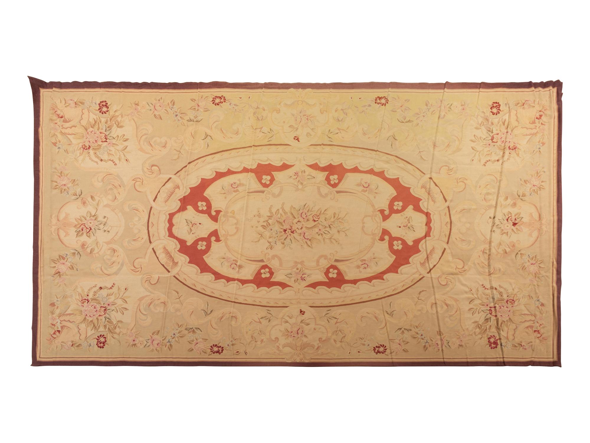 A Pair of Aubusson Style Rugs