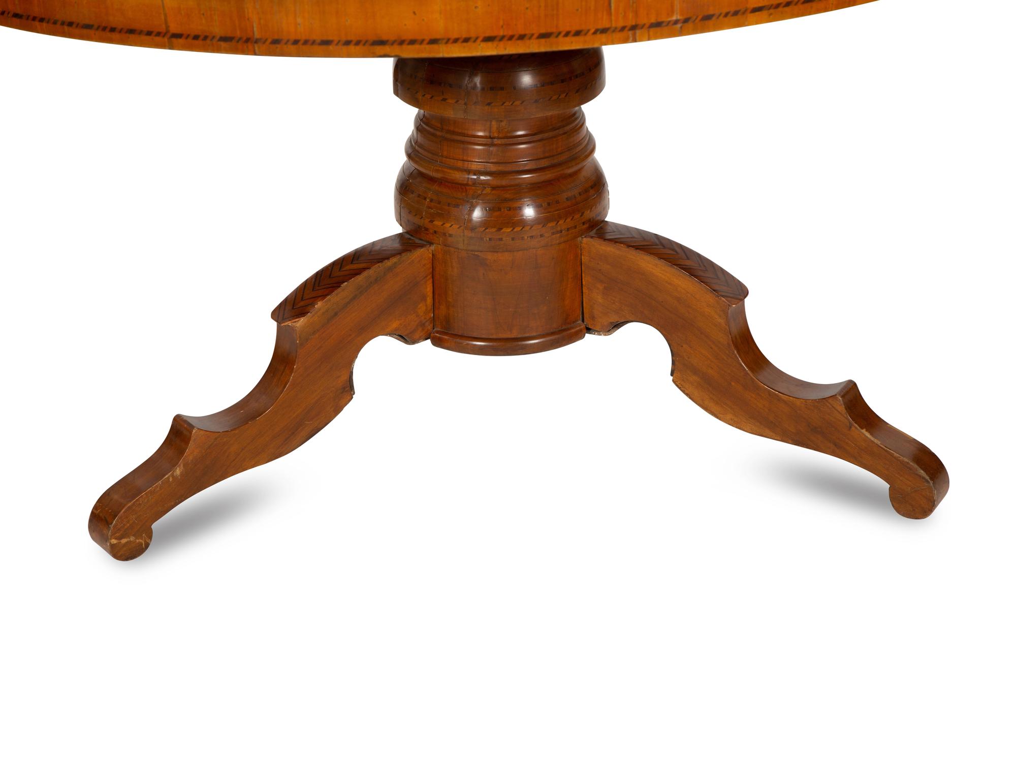 An Italian Parquetry and Marquetry Center Table