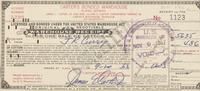 [Presidential] Carter, Jimmy. Signed photograph and signed receipt