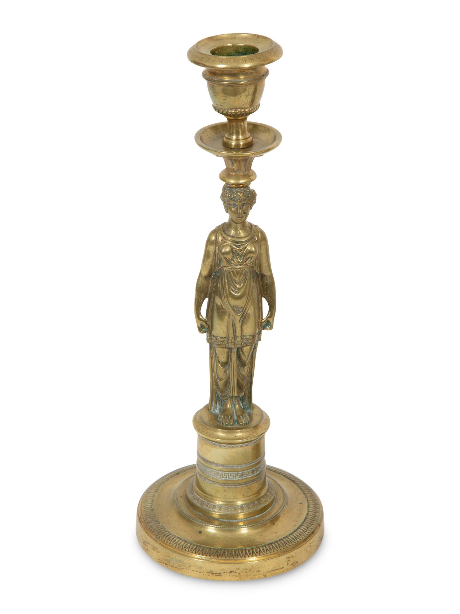Two Pairs of Empire Style Candlesticks