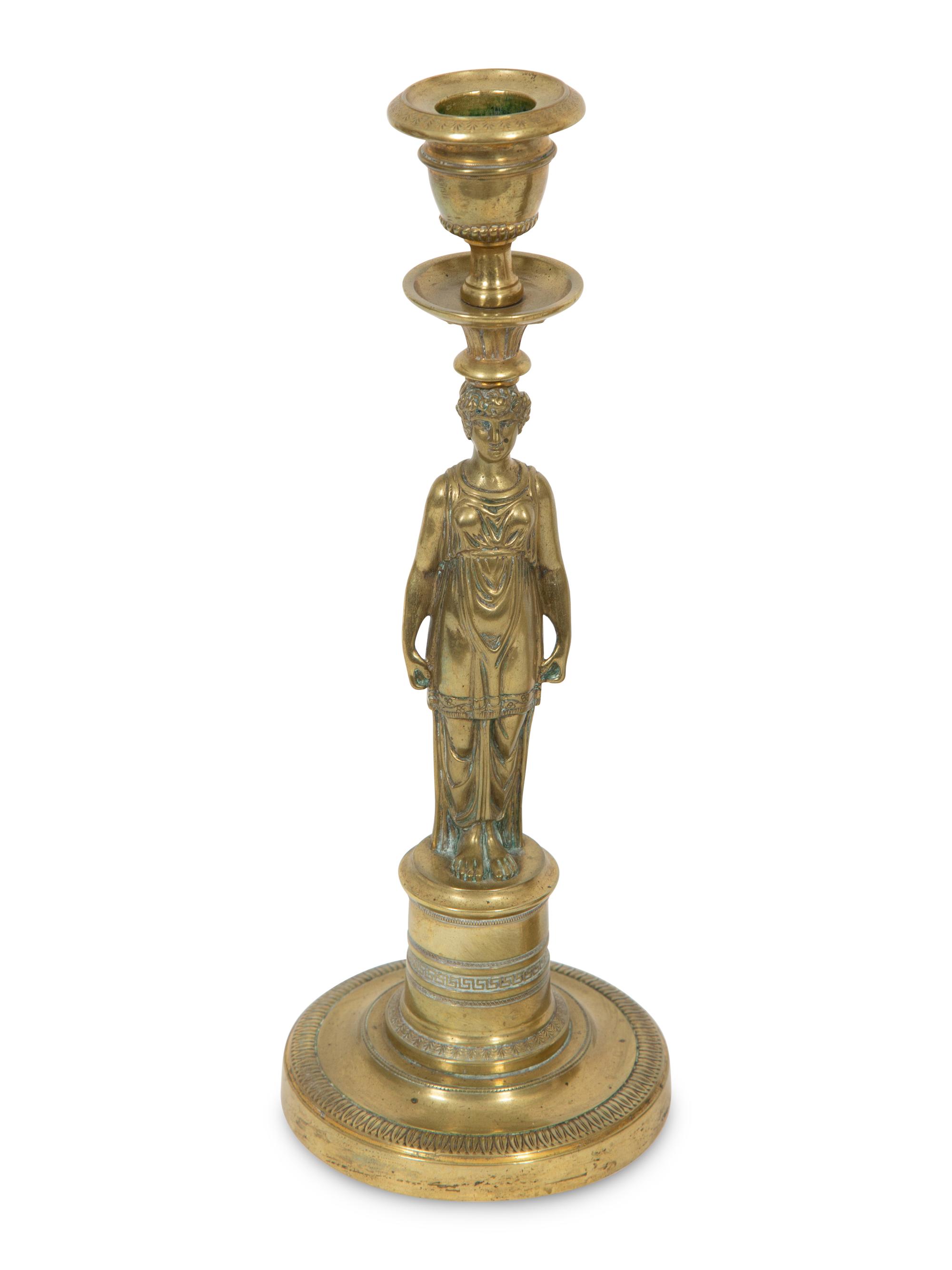 Two Pairs of Empire Style Candlesticks