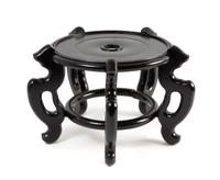 A Chinese Rosewood Fish Bowl Stand Diameter 14 1/4 inches.