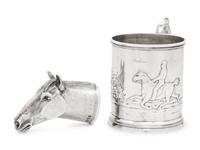 Two Silver Articles of Equestrian Interest