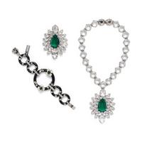 PRADA; NECKLACE, BROOCH, AND BRACELET