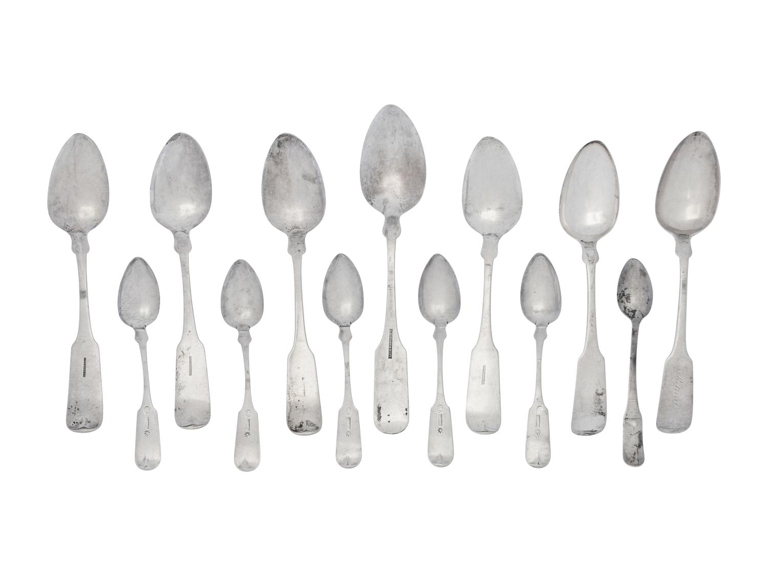 A Collection of American Silver Spoons