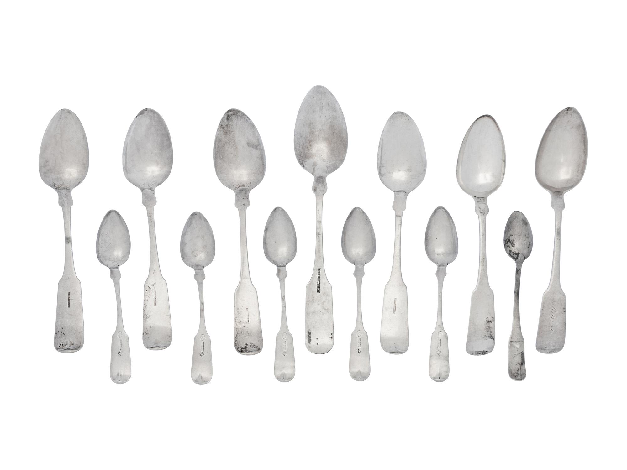 A Collection of American Silver Spoons