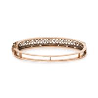 CULTURED PEARL AND DIAMOND BANGLE BRACELET