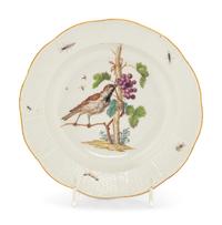 A Meissen Porcelain Ornithological Plate
