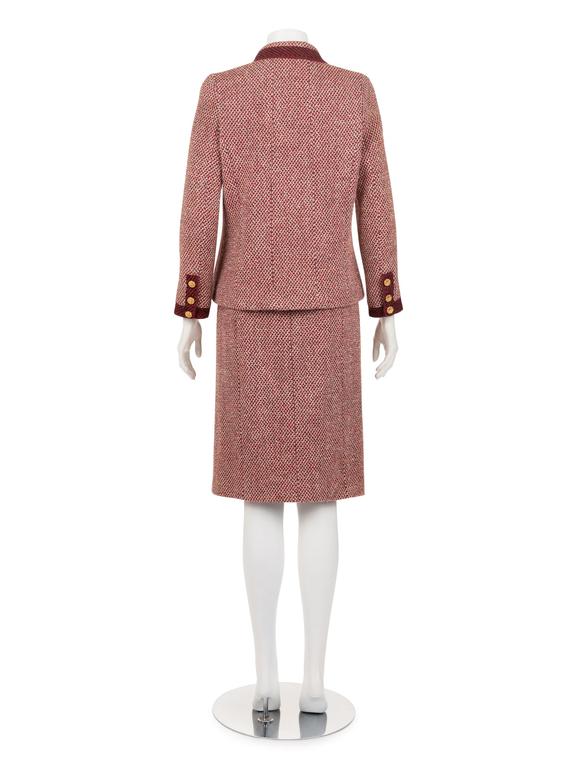 Chanel Wool Tweed Two-Piece Skirt Suit, Fall 1998