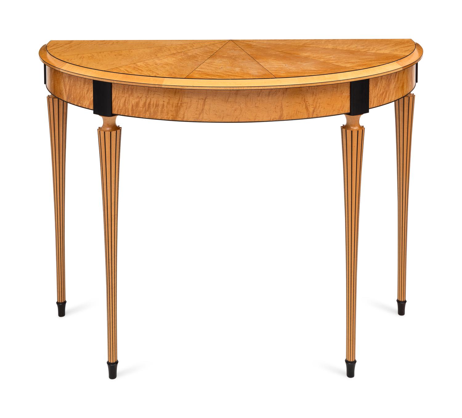 Demilune Table and Mirror, 1992