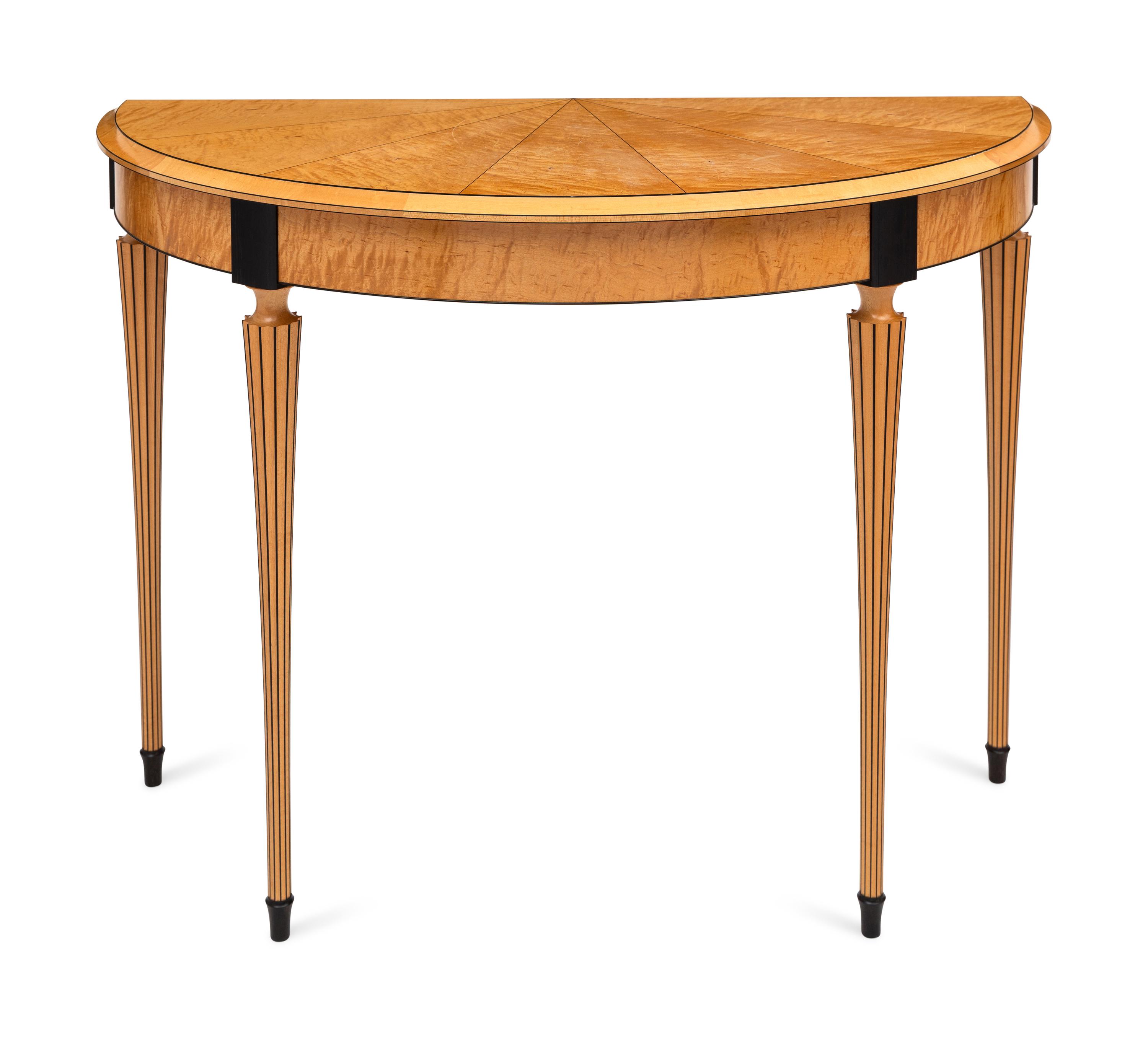 Demilune Table and Mirror, 1992