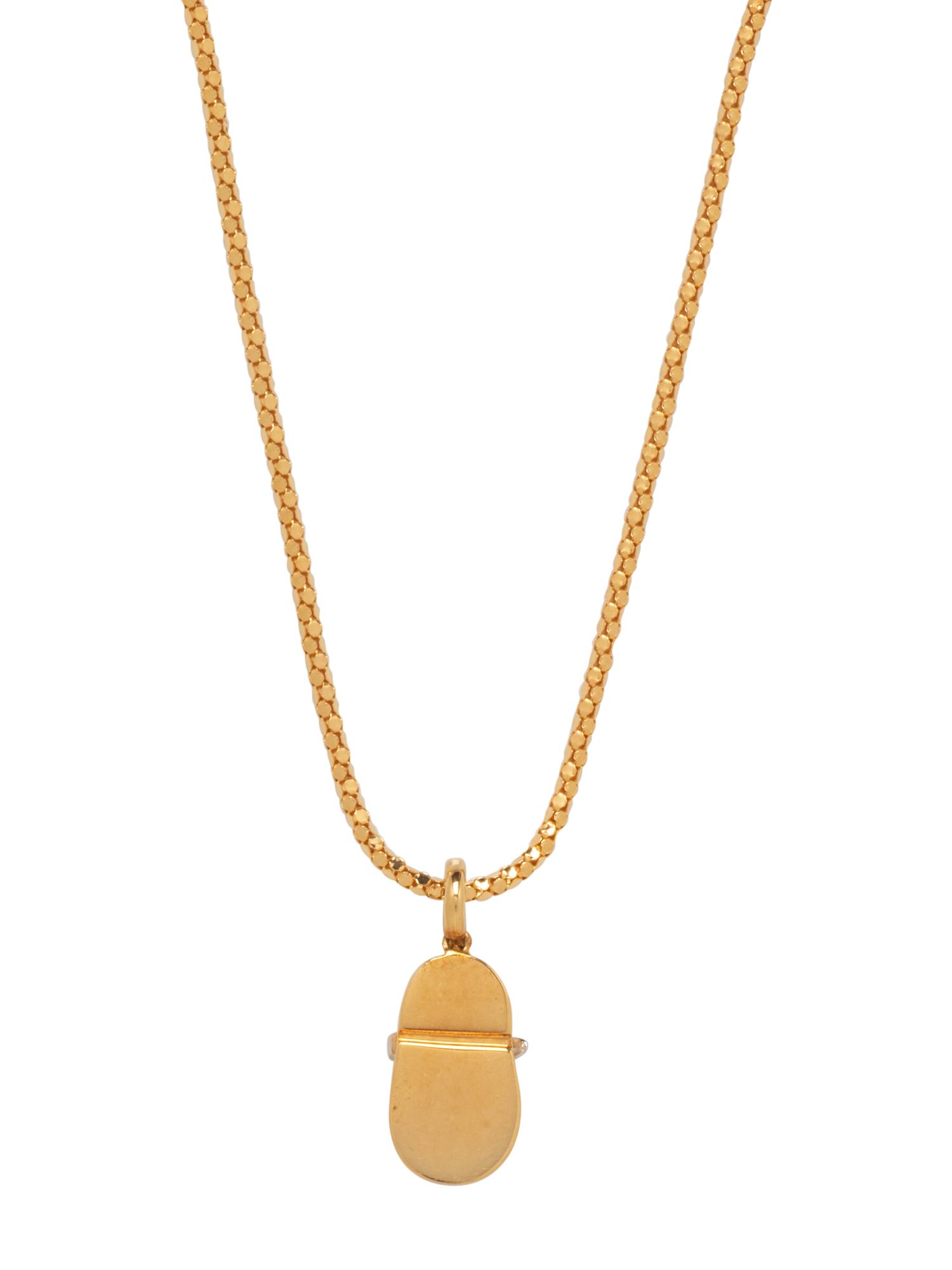 AARON BASHA, YELLOW GOLD AND DIAMOND SHOE PENDANT