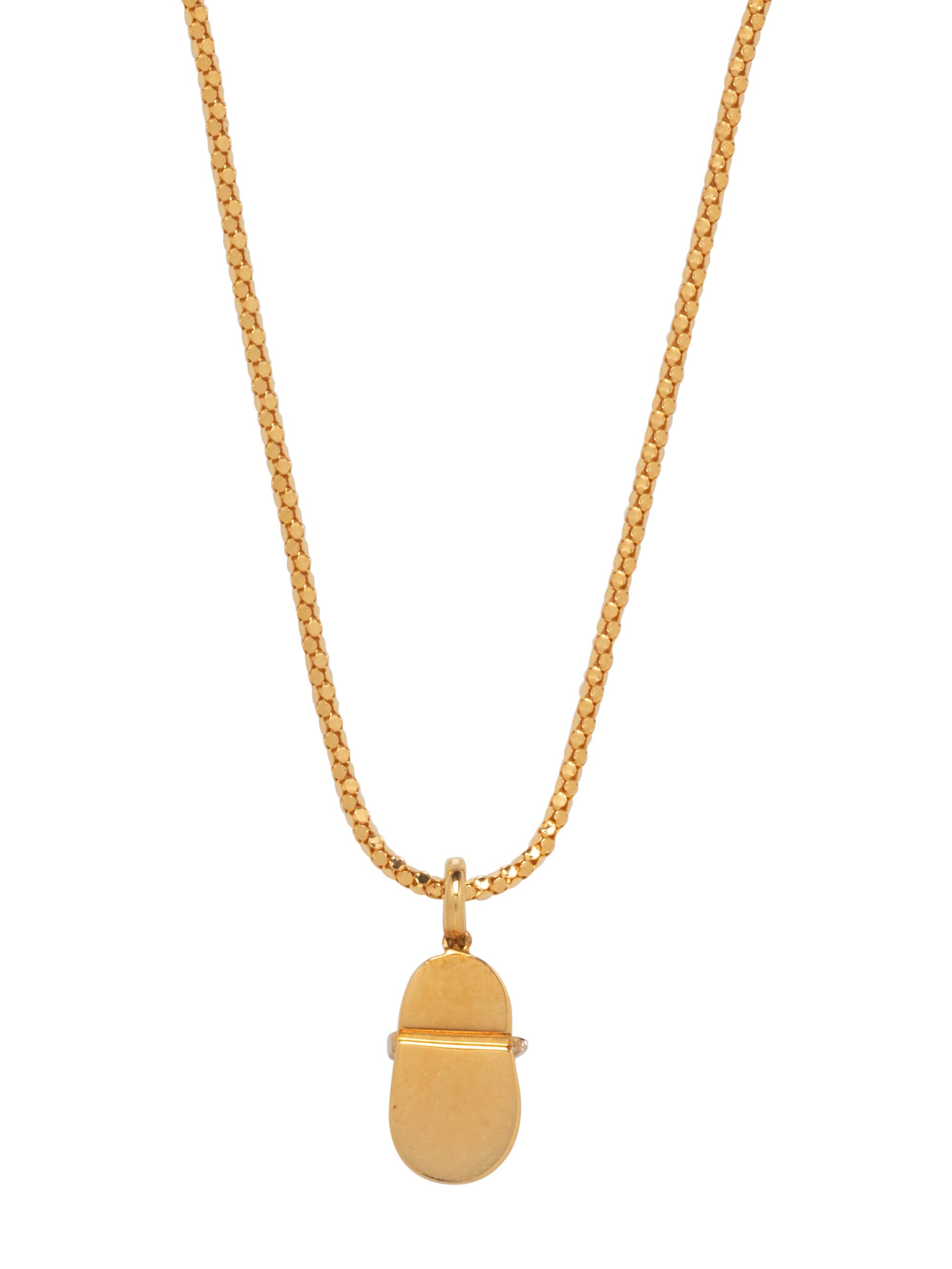 AARON BASHA, YELLOW GOLD AND DIAMOND SHOE PENDANT