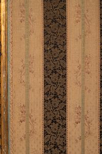 A Louis XVI Style Giltwood Three-Panel Floor Screen