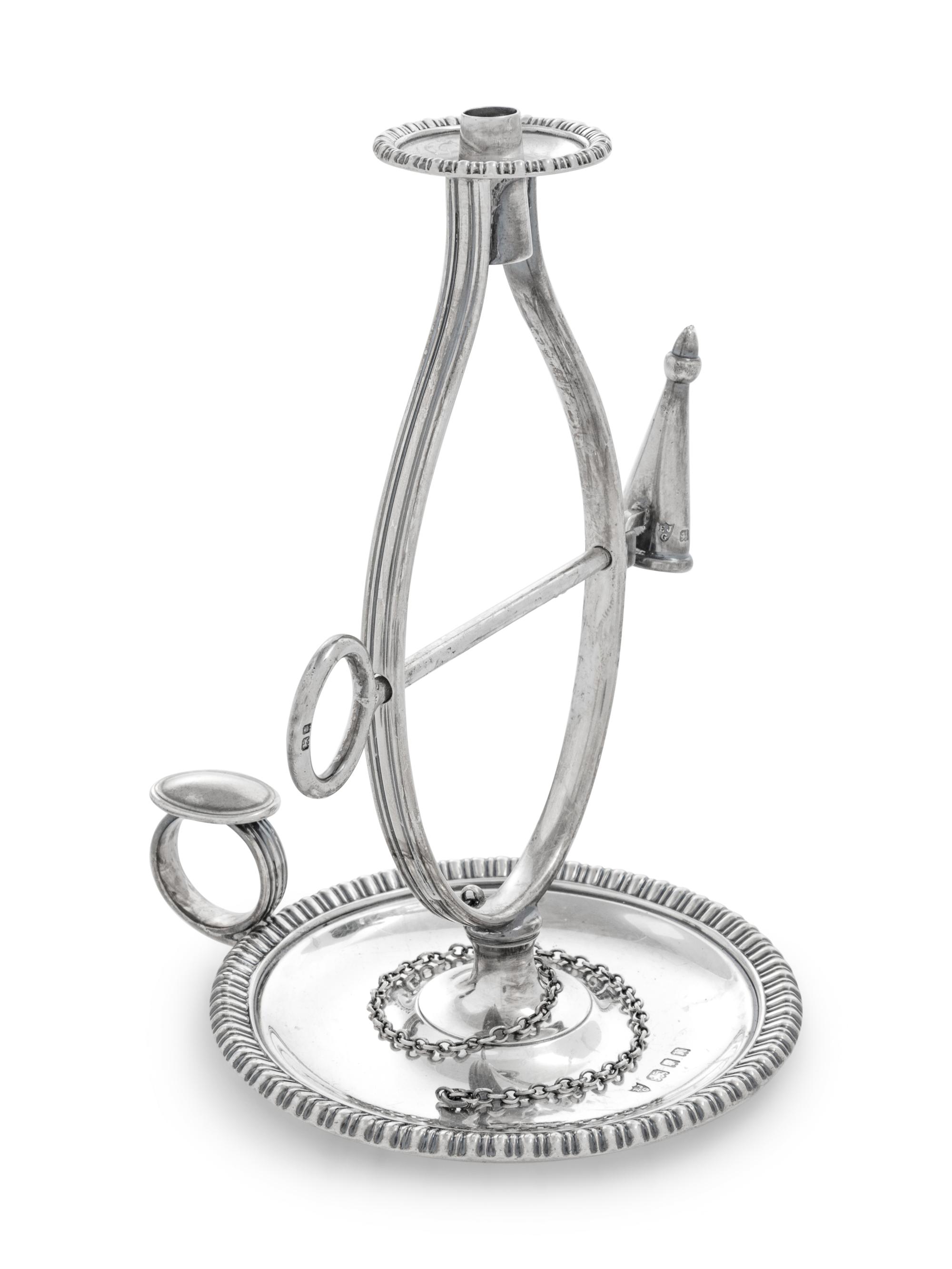 An English Silver Chamberstick