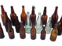 Twenty-One Glass Brewery Bottles