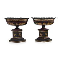 A Pair of Italian Style Tôle Jardinieres
