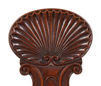 A Pair of Regency Style Mahogany Hall Chairs