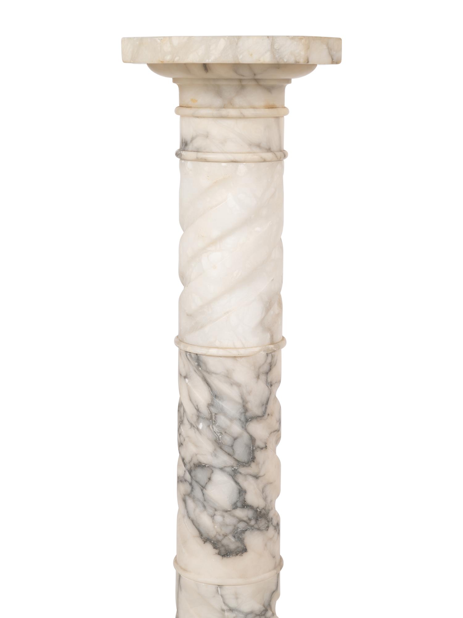 Two Italian Alabaster Columns