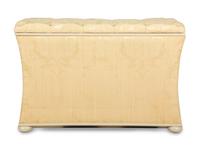A Scalamandré Silk Damask Upholstered Mechanical Media Chest — 20th Century