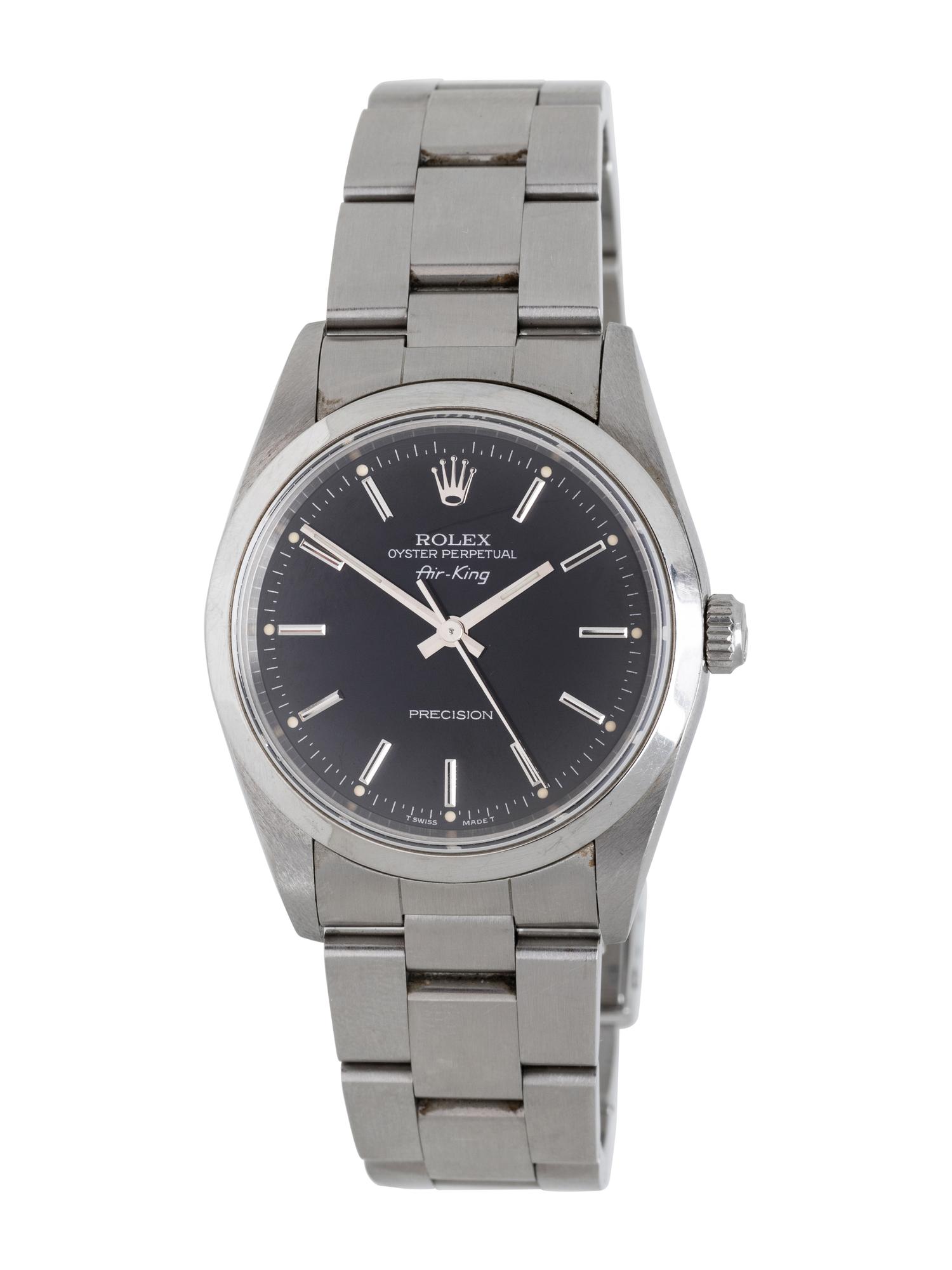 ROLEX, REF. 14000 STAINLESS STEEL 'AIR-KING' WATCH