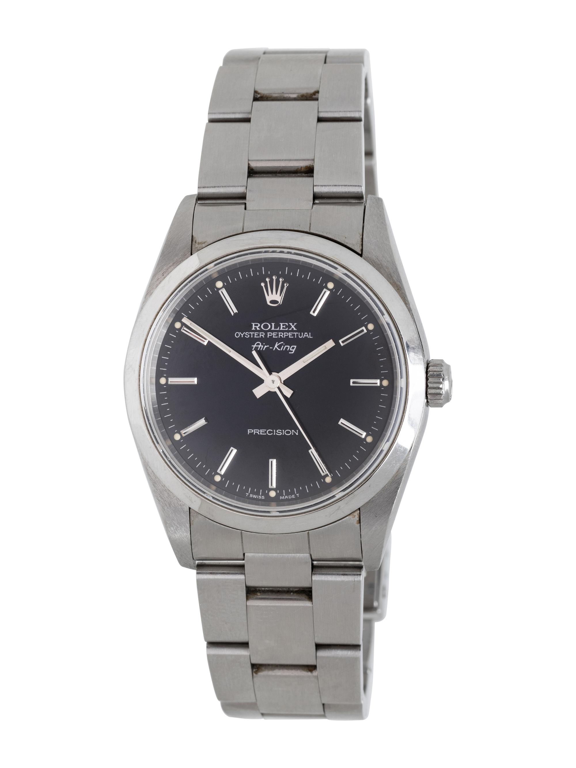 ROLEX, REF. 14000 STAINLESS STEEL 'AIR-KING' WATCH