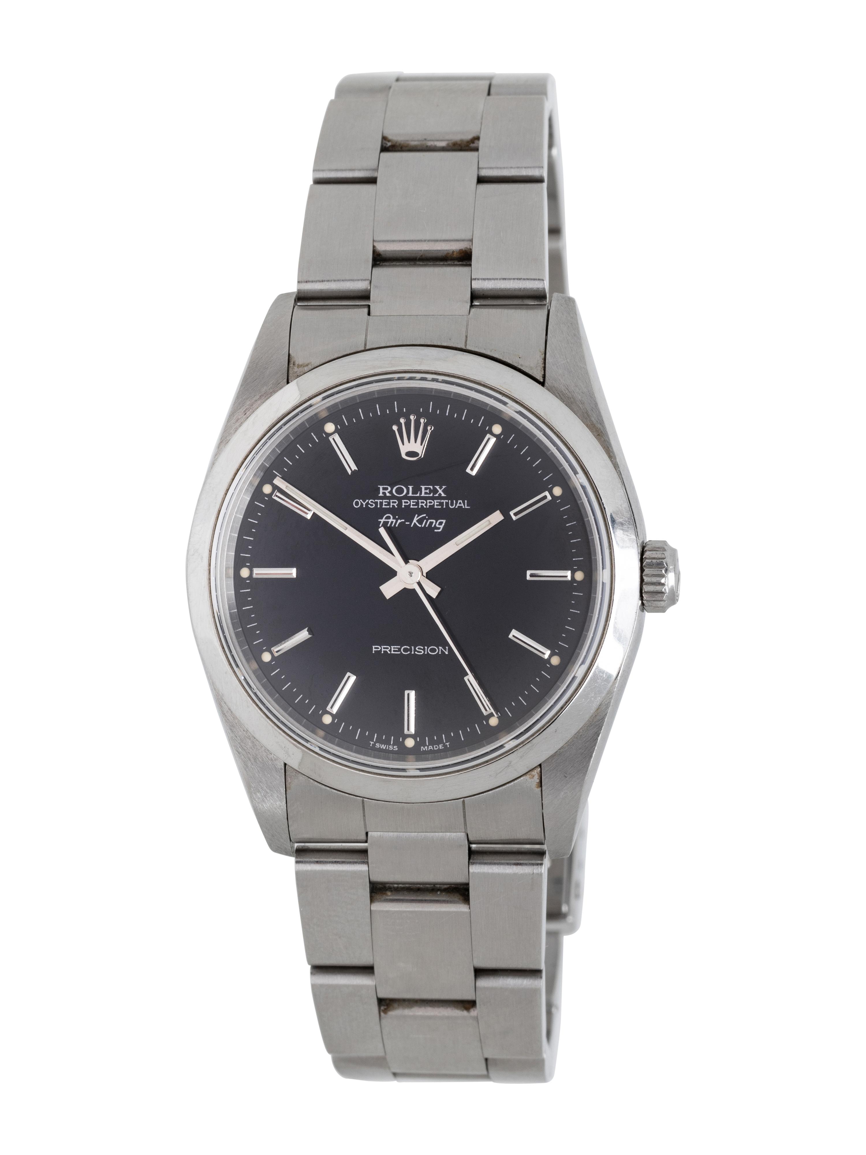 ROLEX, REF. 14000 STAINLESS STEEL 'AIR-KING' WATCH