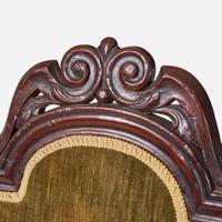 Two Baroque Revival carved walnut side chairs late, 19th / early 20th century