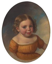 American School 19th Century, A Portrait of a Young Girl