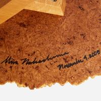 Mira Nakashima (American, b. 1942) Fine "Weatherbee" End Table, George Nakashima Woodworker, New Hope, Pennsylvania, 2008