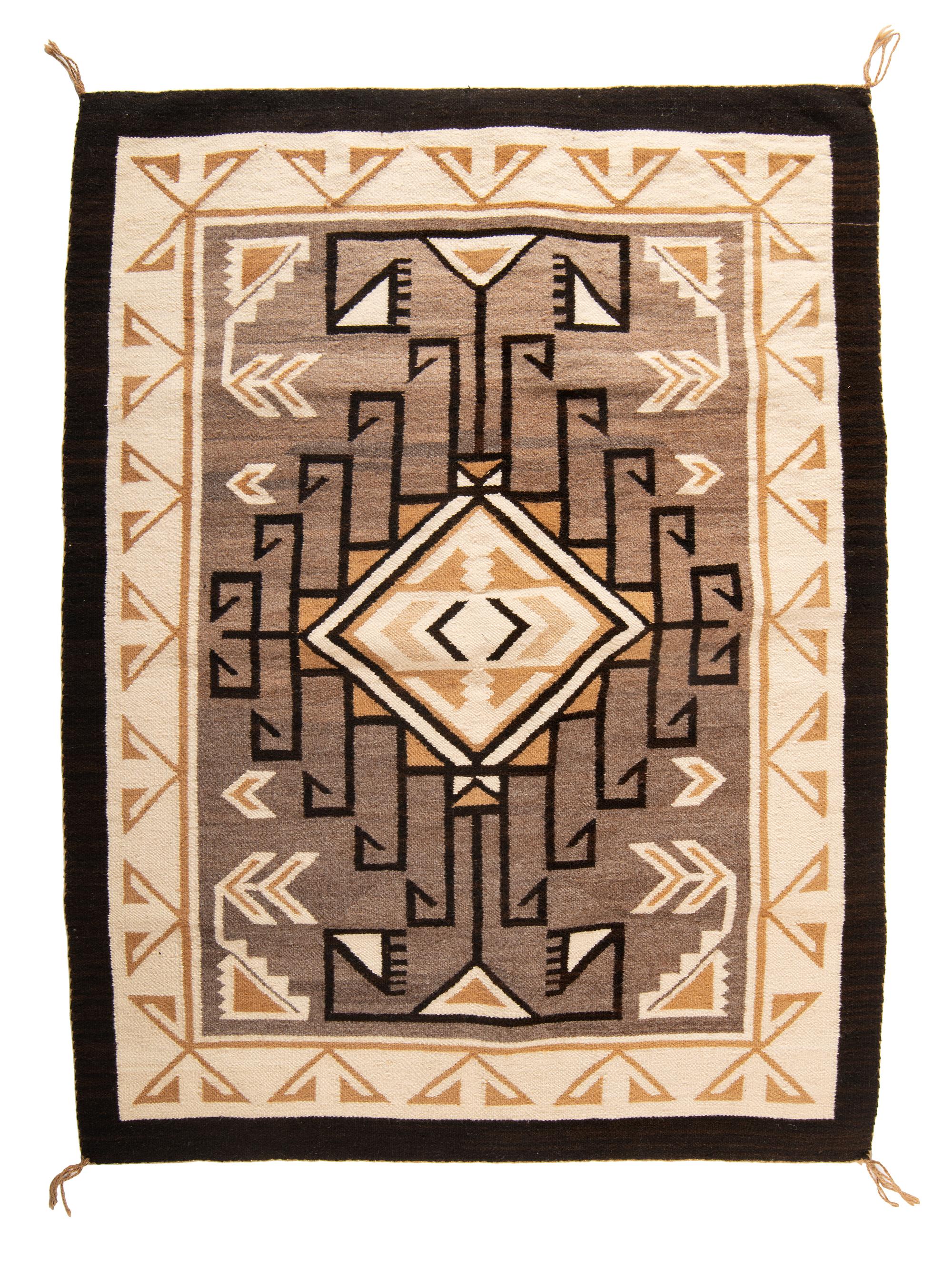 Navajo Two Grey Hills Weaving / Rug