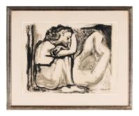 Femme assise et dormeuse, 1947