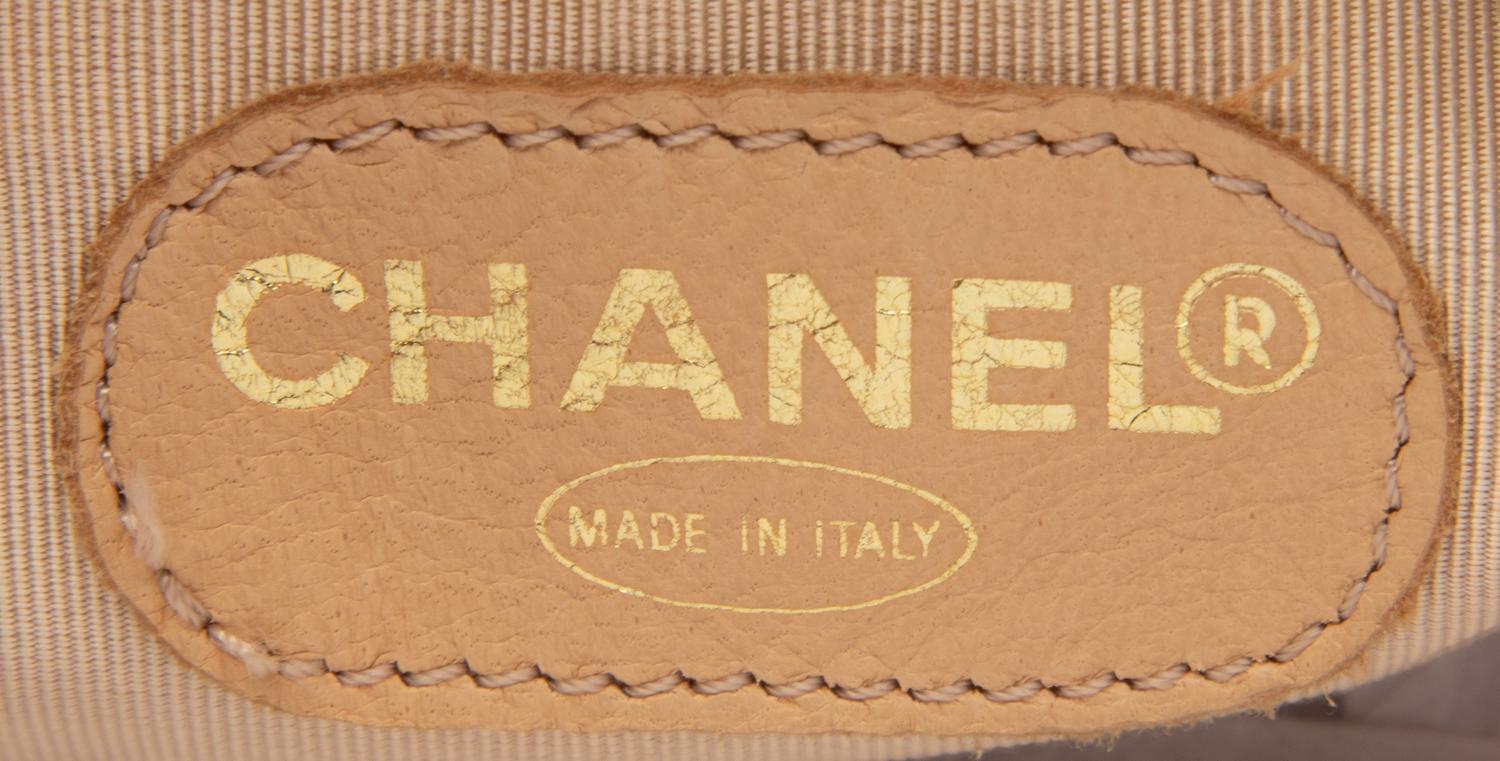 Chanel, Beige Leather CC Tote